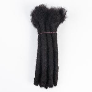 Prix de gros 20 pouces 1.5CM mèches 100% cheveux humains Dreads Extensions Kinky Curly Hair Crochet <span class=keywords><strong>Dreadlocks</strong></span> - Product Image 1