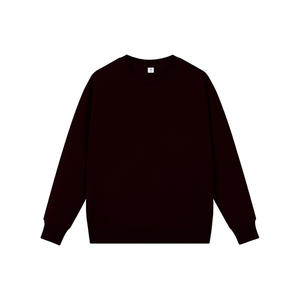 Nouveau Style Logo Personnalisé Français Terry Ras Du Cou Ras Du Cou Noir Gris Uni Teint À Manches Longues Blanc Hommes Sweats pour Hommes - Product Image 3