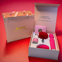 Cadeau de la Saint-Valentin de luxe Aiersha pour couple, cadeau romantique érotique pour amoureux, jouet sexuel pour adultes, vibromasseur AV, ensemble de 4 pièces