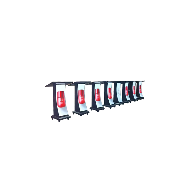 Movable Full Color Stage Host Desk LED Booth P1.25 P1.53 P1.86 LED Podium Screen for TV Studio Host Platform