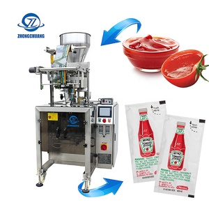 Machine d'emballage automatique pour aliments, appareil de remplissage et scellage à quatre côtés, <span class=keywords><strong>Ketchup</strong></span>, pour tomate, ml - Product Image 1