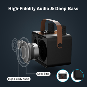 Subwoofer profesional 20W Clase <span class=keywords><strong>D</strong></span> Amplificador para el hogar Sonido de alta calidad Altavoz inalámbrico Bluetooth Karaoke con micrófono para KTV - Product Image 5