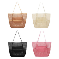 Sac de rangement en filet pliable multifonctionnel et tendance, grande capacité, avec longue poignée, personnalisable, écologique et réutilisable – Offre Spéciale