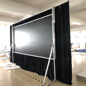 Écran <span class=keywords><strong>de</strong></span> <span class=keywords><strong>projection</strong></span> extérieur à pliage rapide <span class=keywords><strong>de</strong></span> 16 pieds x 9 pieds Écran à pliage rapide <span class=keywords><strong>de</strong></span> <span class=keywords><strong>220</strong></span> pouces 16:9 avec surface avant et arrière et rideaux à 4 côtés - Product Image 3