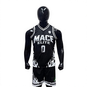 Camiseta de Baloncesto para Niñas MACE ELITE, Sublimada, 100% Poliéster, Cuello en V, Sin Mangas, Absorbe la Humedad, Ajuste Atlético, Personalizable con el Nombre del Equipo en la Parte Delantera - Product Image 1