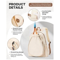 Tas Ransel Raket Ringan Custom OEM dengan Kompartemen Sepatu, Tas Olahraga Multifungsi untuk Perlengkapan Badminton & Tenis
