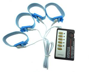 4 Uds anillo ajustable para pene descarga eléctrica juguetes sexuales hombre Electro Shock anillos para pene juguetes temáticos <span class=keywords><strong>m</strong></span>édicos productos para adultos - Product Image 6