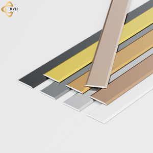 Installation facile Bande de <span class=keywords><strong>seuil</strong></span> de porte en aluminium de 33mm de <span class=keywords><strong>large</strong></span> Bandes de séparation de plancher dorées - Product Image 2