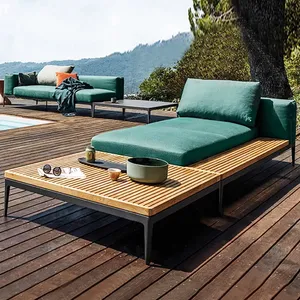豪华现代时尚花园沙发高品质露台铝户外组合酒店家具户外组合