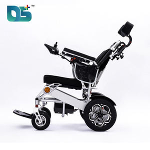 <span class=keywords><strong>Fauteuil</strong></span> <span class=keywords><strong>roulant</strong></span> électrique pliable léger avec dossier inclinable et rotation à 360° °   Manette de jeu pour personnes âgées handicapées - Product Image 4