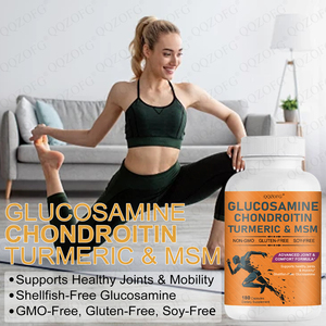 Capsules <span class=keywords><strong>de</strong></span> <span class=keywords><strong>Glucosamine</strong></span>, Chondroïtine, MSM et Curcuma – Complément Articulaire et Osseux – Prix Spécial - Product Image 3