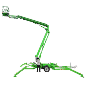 Standar Usa 14M 16M hidrolik Towable Aerial Boom Lift Trailer untuk membersihkan bekerja - Product Image 1