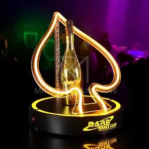 Único LED Loop Design exclusivo Champagne Display club/Night Club VIP Wine display stand Botella Presentador Glorificado - Product Image 4