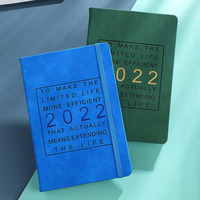 Impression personnalisée 2022 agenda mode A5 couverture rigide calendrier vie organisateur almanach pu cahier planificateur