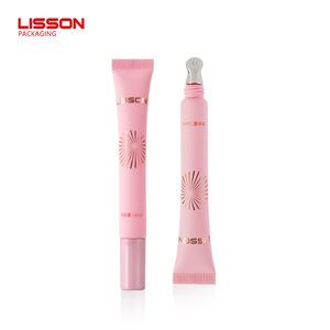 أنبوب تطبيق فارغ وردي ناعم للضغط من سبائك الزنك والسيراميك لتعبئة صوفي ولمعان الشفاه - Product Image 1