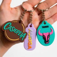 Llavero de PVC blando 2d personalizado con logotipo de fabricante, llaveros de goma blanda, llavero de silicona, llavero de goma personalizado 3D