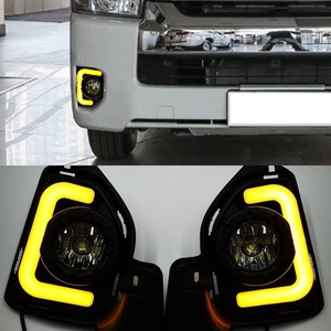 Luz Antiniebla <span class=keywords><strong>LED</strong></span> LUFENG para TOYOTA HIACE DRL 2014-2018 con Intermitentes, 12V, ABS, Lámpara de Coche <span class=keywords><strong>LED</strong></span>, Luz Diurna <span class=keywords><strong>LED</strong></span> - Product Image 1