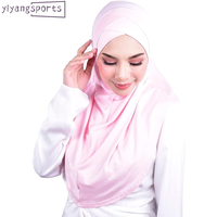 Nouveau meilleur Niqab Nikab couverture de cou complète plissé instantané une pièce écharpes logo personnalisé luxe châle musulman Hijab femmes écharpe