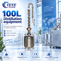 Alambic de distillation domestique Towin 100L, colonne de distillation industrielle en cuivre, pompe, boîte de vitesses, acier inoxydable, électrique