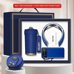 Bestseller Werbe-Geschenkset mit Individuellem Logo: Tasse / Nackenmassagegerät / Powerbank – Geschenke zur Mitarbeiterwertschätzung - Product Image 5