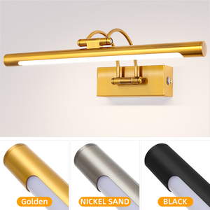 ไฟติดผนัง LED สีทอง 400 มม. 8 วัตต์ โคมไฟติดผนังแบบโมเดิร์นสำหรับภายในอาคาร โคมไฟติดผนังอะลูมิเนียมพร้อมไฟ LED ในตัว สำหรับห้องนั่งเล่น - Product Image 6