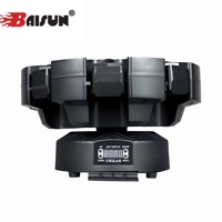 Projecteur de scène DJ LED DMX Stroboscope 8 bras Bee Eye 180W RGBW Laser Lumière de fête à télécommande à tête mobile pour Mariage et Soirée Disco