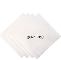 Fabricants d'usine serviettes de table personnalisées bon marché pour fêtes de restaurant serviettes blanches imprimées personnalisées