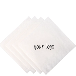 Fabricants d'usine serviettes de table personnalisées bon marché pour fêtes de restaurant serviettes blanches imprimées personnalisées - Product Image 2