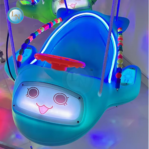 Atractivo equipo de entretenimiento para niños, <span class=keywords><strong>silla</strong></span> voladora eléctrica de 8 asientos con luz y música, Mini carrusel para niños - Product Image 6