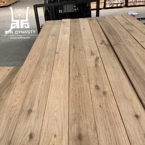 Factory direct wholesale high quality 100% chemical free thermowood heat treated solid wood decking oak lumber