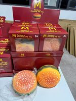 Jouet Squishy Géant Hamburger Parfum Ananas Doux à Rebond Lent Anti-Stress Sensoriel Cadeau Vente en Gros