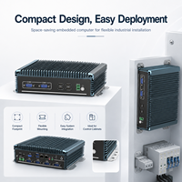 Mini PC Compacto con Doble LAN, USB, COM, HD, VGA, WiFi, 4G Opcional para Computación Edge, Compatible con Windows y Linux