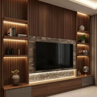 Meuble TV mural moderne pour salon, armoire de rangement pour appartement, villa, maison, design personnalisé