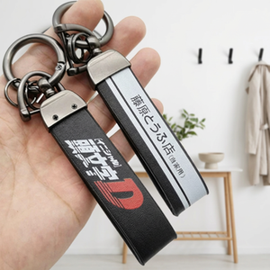 Maßgefertigte Langlebige Luxus-Autoschlüsselanhänger Moderne Carbonfaser & Leder Siebdruck-Schlüsselanhänger für Tesla Land Rover - Product Image 1