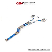 Embout silencieux d'échappement en titane avec commande à distance pour Lexus RC200T GS200T GS300 2.0T embout d'échappement à découpe