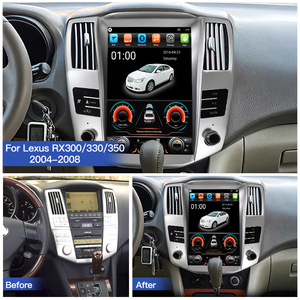 HFMidia Autoradio 12,8 pouces avec écran vertical, unité centrale multimédia vidéo Bluetooth pour Lexus RX300/330/350 2004-2008, compatible CarPlay et Android Auto - Product Image 5