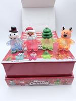 Jouets à presser scintillants anti-stress Père Noël, Bonhomme de neige, Sapin de Noël, Renne – Cadeaux de bienvenue en gros depuis l'entrepôt américain