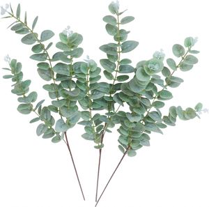 Hot Sale Artificial <b>Eucalyptus</b> Money Leaves <b>Branch</b> Plastic Leaf Stems Wedding Christmas New Year Graduation Environment-Friendly - Product Image 1
