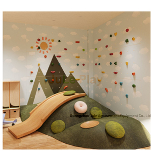 Salle de jeux pour enfants aire de jeux en bois piscine à balles herbe colline maison de jeu en bois naturel maison de jeu café aire de jeux - Product Image 5