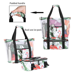 Weibci — <span class=keywords><strong>sac</strong></span> en maille à 4 brins, <span class=keywords><strong>avec</strong></span> <span class=keywords><strong>compartiment</strong></span> <span class=keywords><strong>isotherme</strong></span> pour pique-nique, <span class=keywords><strong>sac</strong></span> <span class=keywords><strong>de</strong></span> <span class=keywords><strong>plage</strong></span>, original, usine - Product Image 3