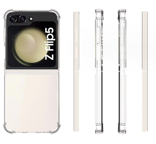 Clear Shockproof 360  Matte Bumper Slim TPU Cover Case For Samsung Galaxy Z Flip5 5G phone case