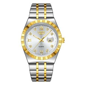 2025 New <b>Men's</b> Alloy Case Stainless Steel Band Quartz Wristwatch Business Fashion Simple Style Glass Pointer Custom Logo Support - Product Image 2