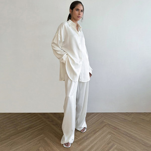 En stock, pyjamas européens et américains en tissu uni, vêtements de détente pour femmes, vêtements de nuit pour femmes, cardigan, vêtements de maison, vêtements pour femmes, pyjamas pour femmes - Product Image 6