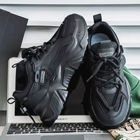 Chaussures de sport en maille à semelle épaisse tendance pour hommes, respirantes, style décontracté, chaussures de mode pour papa