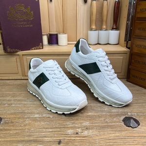 Zapatillas de Lujo para Hombre 100% Piel de Cocodrilo - Suela Gruesa con Amortiguación de Aire, Forro de Piel de Becerro, Zapatos Cómodos para Uso Diario y Viajes - Product Image 6