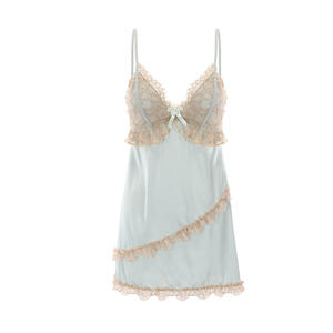 Chemises de nuit sexy en satin pour femmes, dos ouvert, style babydoll - Product Image 2