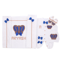Grosir Pabrik/OEM Jumpsuit Bayi Berkaki, Romper Bayi Baru Lahir Set Selimut, Baju Bayi Lengan Panjang, Kustomisasi
