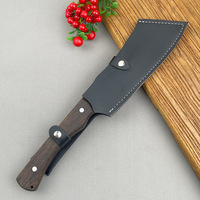 Couteau hachoir en acier inoxydable personnalisé de haute qualité outil de cuisine Original Offre Spéciale bois Slasher bûcheron à long manche