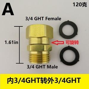 Solid Brass Garden Hose Swivel <b>Adapter</b> Quick <b>Connector</b> for Irrigation 3/4 GHT 1/2\" Diameter - Product Image 6