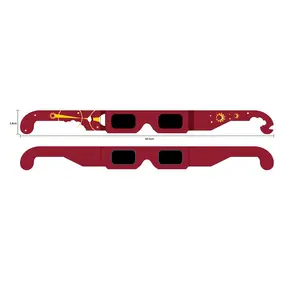 April 8 2024 ISO Certified Solar Eclipse Glasses Customized Design Eclipse Viewing 3D Paper Glasses